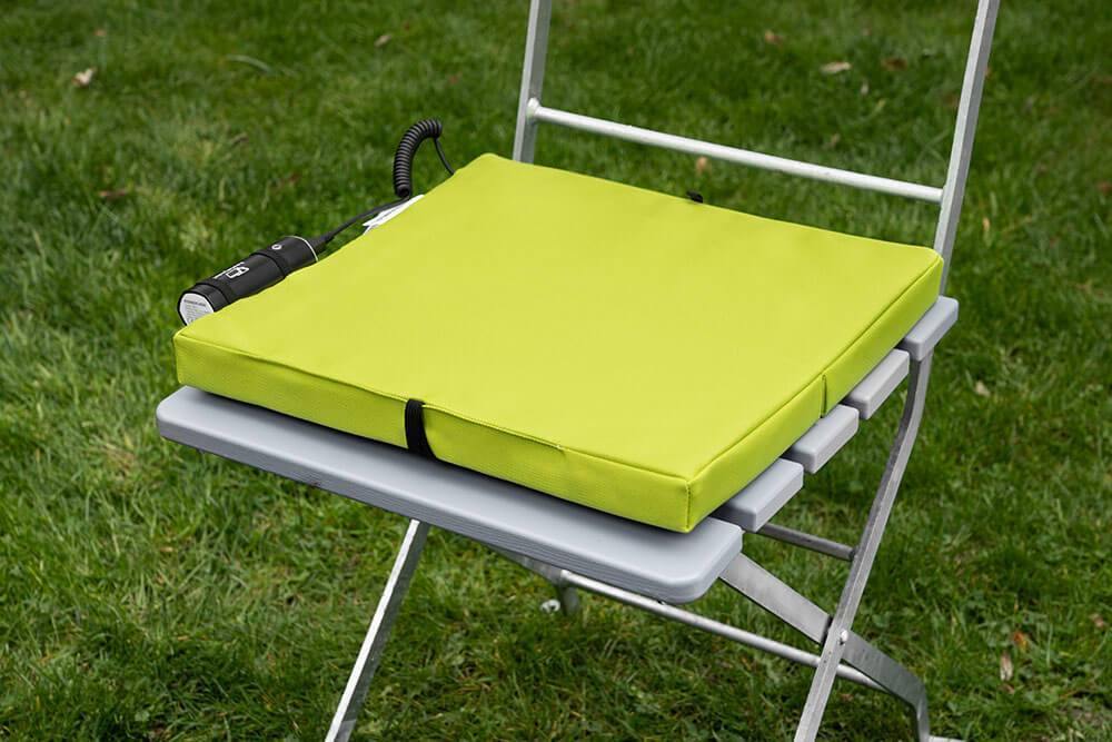 HEATMYSEAT® Cordless Heating Pad Green - The Comfortable Outdoor Seat Heating Pad